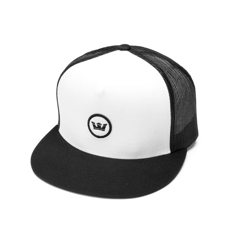 Supra Icon Patch Trucker Hüte - Weiß/Schwarz LHS29737